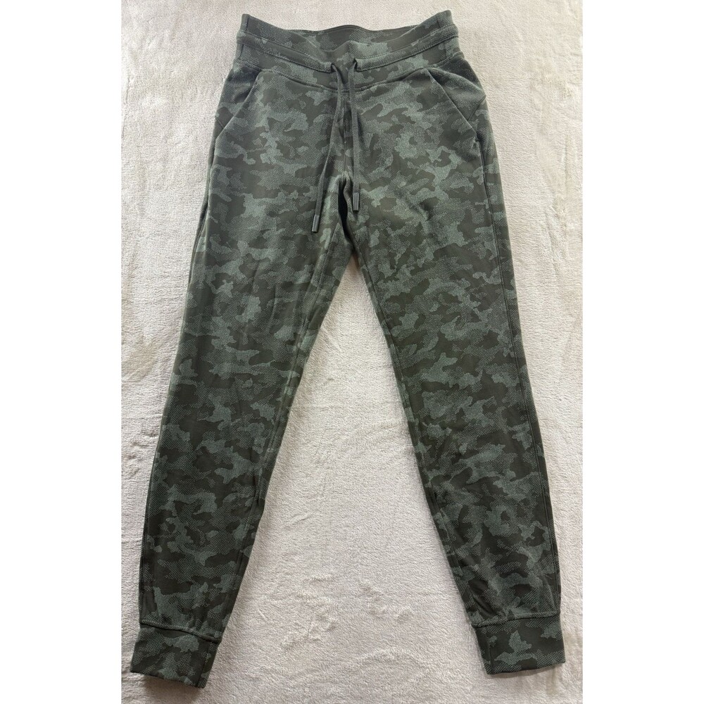 LULULEMON Ready to Rulu Camo Jogger Women's 6 Olive Green Twill Active LW5DA4S